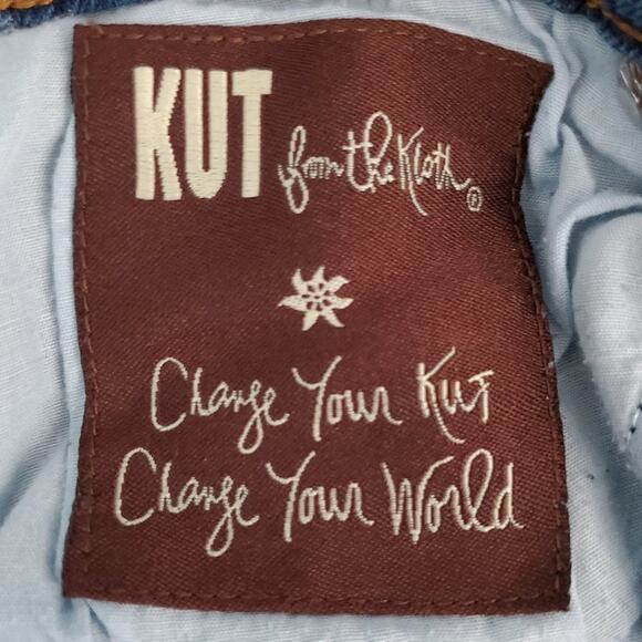 Kut from the Kloth Faded Wash Stretch Denim Jeans - Picture 8 of 9